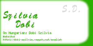 szilvia dobi business card